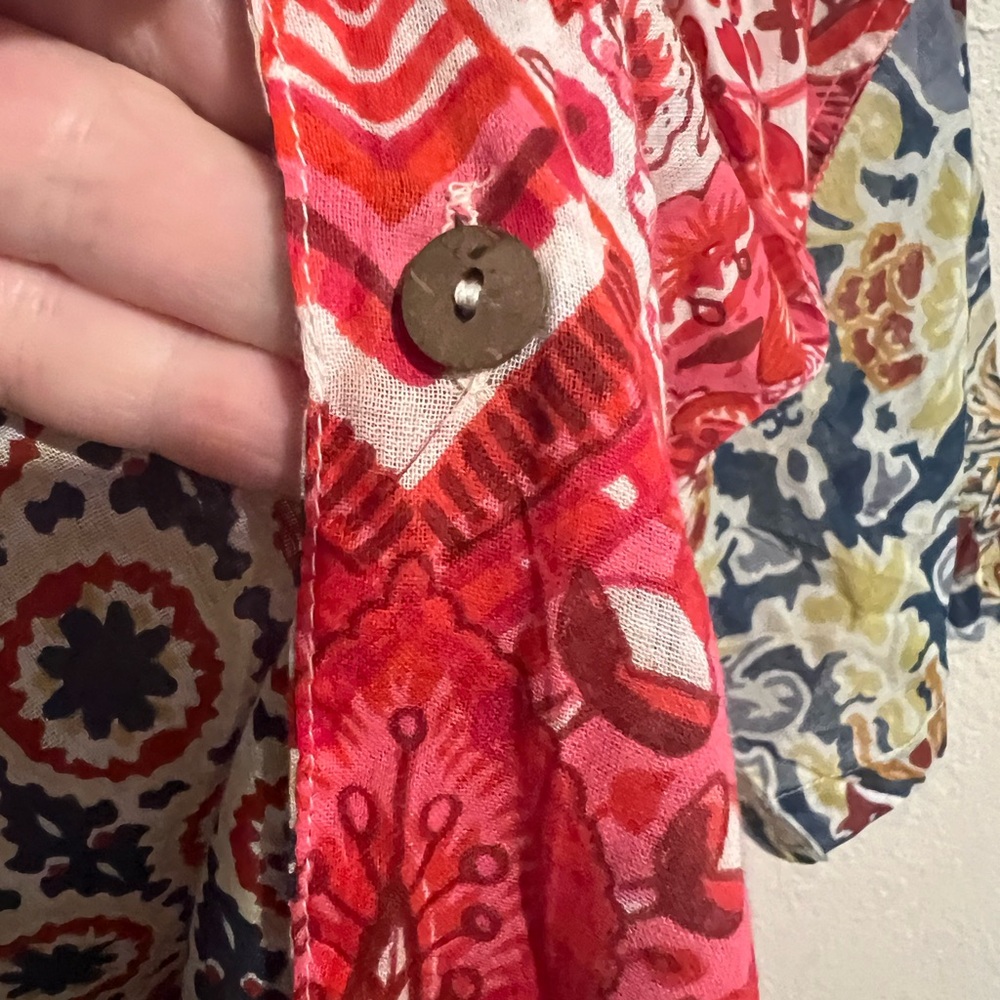 Anthropologie Raga Men Patchwork Button Up - Picture 3 of 4